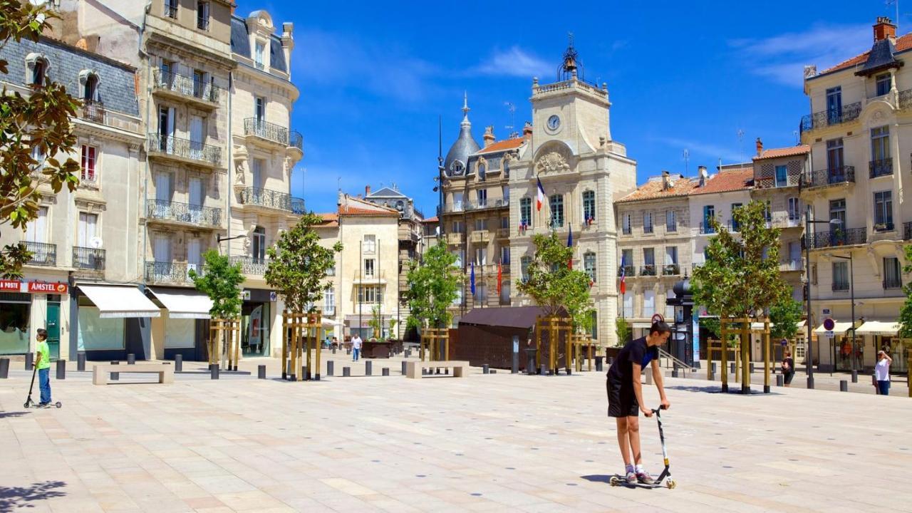 "Belle Etape"-Meuble De Tourisme 3 Etoiles -Residence "Les Logis De Beziers"-Garage Optionnel-Coeur De Ville-Plages A 16Km ! ภายนอก รูปภาพ